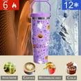 thumbnail image 5 of 30oz Halloween Tumbler With Handle,Halloween Gifts for kids,Ghost Bat Tumbler With Lid and Straw Stainless Steel Insulated Tumblers Puple halloween Travel Cup Cute Halloween Coffee Mug for Women, 5 of 6