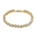 thumbnail image 2 of AYYUFE Women Fashion Full Cubic Zirconia Inlaid Bracelet Bangle Party Jewelry Gift, 2 of 8