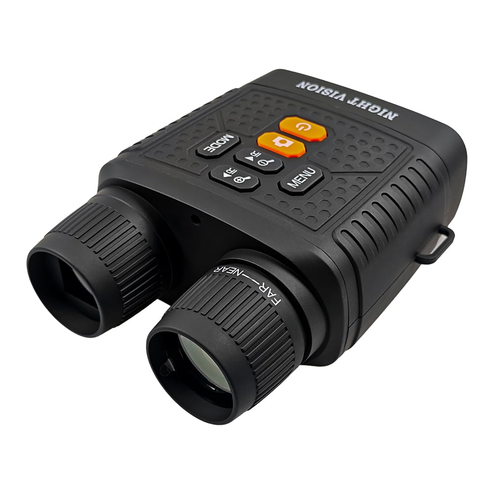 Night Vision Goggles Binoculars for Adults - 6X Digital Zoom, 3" HD Screen, Long Battery Life, Ideal for Hunting, Camping, Wildlife Watching & Home Security (Orange button)