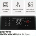 thumbnail image 3 of Strak Air Fryer Oven - 12-Quart 6-in-1 Rotisserie Oven and Dehydrator, 12 Presets with Digital Timer and Touchscreen, Family Size XL Airfryer Countertop Convection Oven, Dishwasher-Safe Parts, Black, 3 of 4
