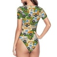 thumbnail image 4 of Vsdgher Womens High Waisted Bikini Sets Two Piece Swimsuit Animals on Noah's Ark Floating Print Tummy Control Bathing Suit-X-Large, 4 of 9