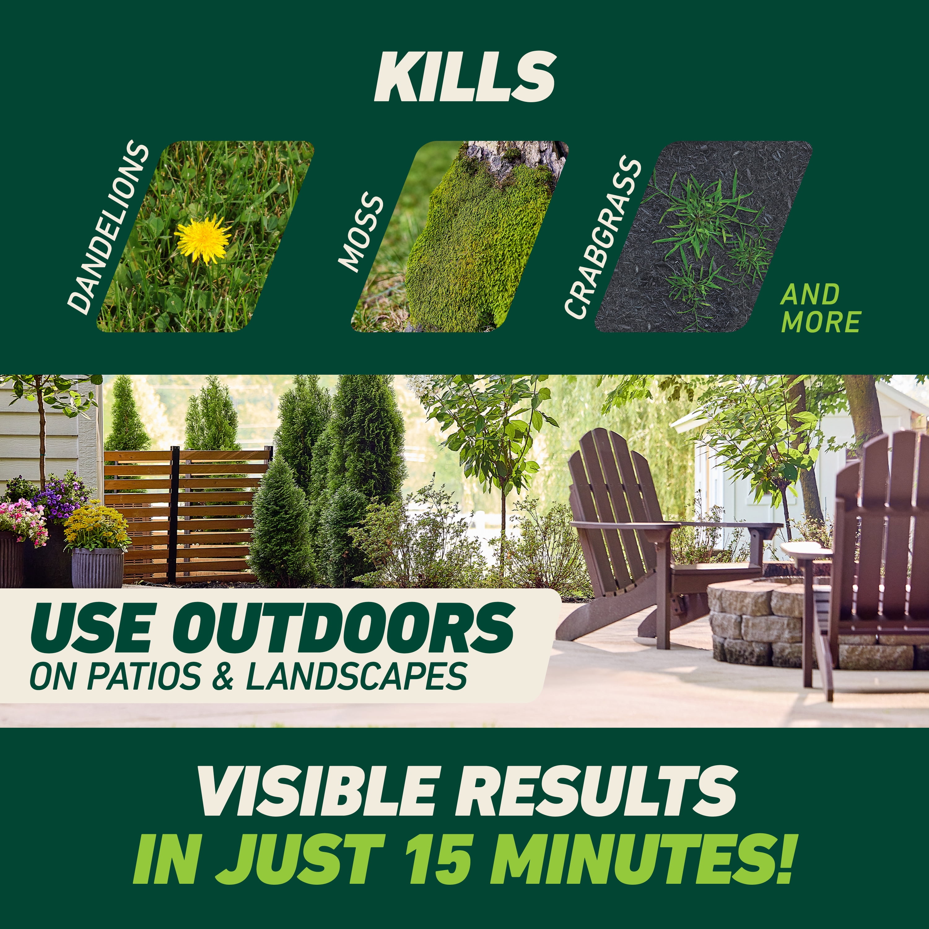Ortho GroundClear Weed and Grass Killer with Comfort Wand, Kills Moss and More, 1 gal.