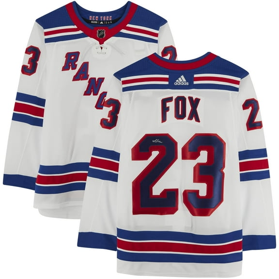 Adam Fox New York Rangers Autographed White Adidas Authentic Jersey - Fanatics Authentic Certified