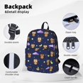 thumbnail image 4 of Mochila con diseño de búho de dibujos animados, ideal para portátiles, viajes, senderismo, negocios, para mujeres y hombres., 4 of 5