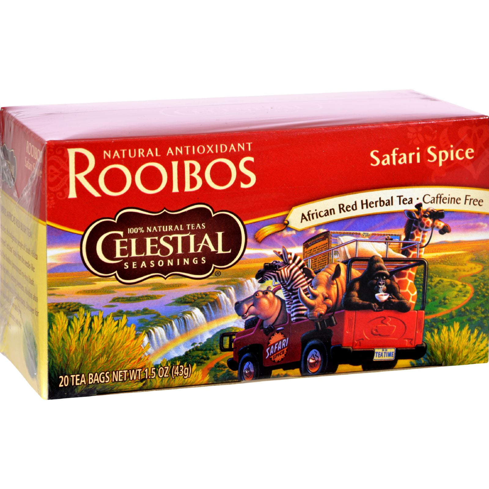 Celestial Seasonings African Rooibos Tea Safari Spice Caffeine Free (Case of 6) 20 Tea... by U-Nutra