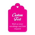 thumbnail image 1 of 100 Pcs sur Mesure Accrocher Tags Personnalisé Cadeau de Mariage Merci Tags, 1 of 1