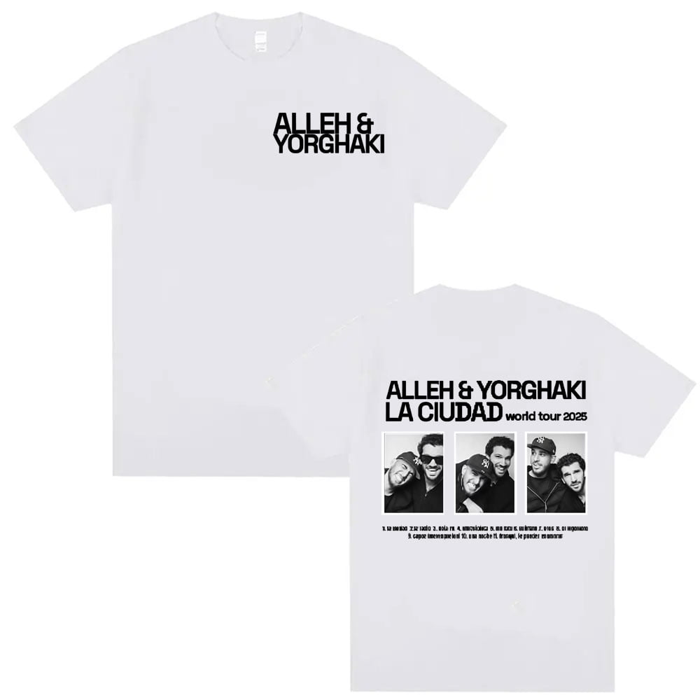 Alleh Yorghaki La Ciudad World Tour 2025 Merch Unisex Oversized