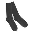 thumbnail image 2 of LAVA 3 Pairs Crew Socks for Men Women Ultra Soft Breathable Cotton Dress Socks Cotton Sock Size 11-13 (Dark Gray), 2 of 10