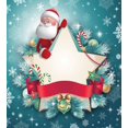 thumbnail image 2 of Juego de funda nórdica, Santa Claus Star Banner Snowflakes Ribbon y Candy Cane Tree, 2 of 6