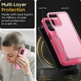 thumbnail image 3 of for Moto G Power 5G 2024 Case, [Shockproof] Military Grade Proof Protection [Dropproof] Rugged Protective Heavy Duty Phone Case Cover for Moto G Power 5G 2024 (Pink), 3 of 14