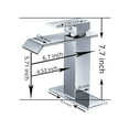 thumbnail image 5 of Chrome Single Handle Waterfall Bathroom Faucet, 5 of 5
