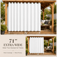 thumbnail image 2 of Lapalife Outdoor Curtains for Patio Waterproof 71 x 96 in Windproof Grommet & Back Tab Thermal Insulated Keep Privacy for Yard Porch, 1 Panel, 2 of 8