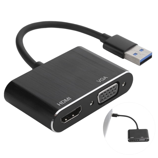 Adaptador VGA ANGGREK Convertidor 1920 x 1080p USB3.0 a VGA Hembra