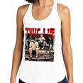 thumbnail image 2 of Horror Halloween Thug Life Tank Top Fitted Racerback Women's Large White, 2 of 5