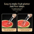 thumbnail image 6 of XYRSRUW Watermelon Slicing Tool, Stainless Steel Watermelon Cutter with Solid Handle, Fruit Divider for Easy Serving, Portable Watermelon Knife for Summer Picnics(Black), 6 of 8