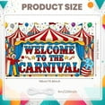thumbnail image 2 of Clown Design Carnival Banner Elephant  Circus Display Colorful Balloons Striped Tent Welcome Backdrop for Carnival Party Circus Event Welcome Celebration, 2 of 8