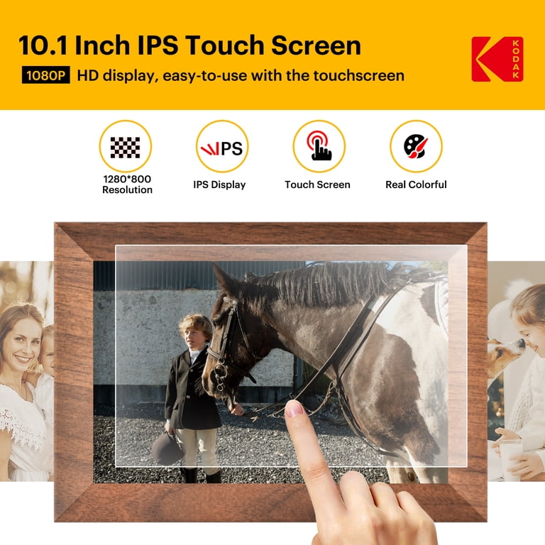 Kodak 10-inch Smart WIFI Digital Picture Frame with Video Display