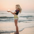 thumbnail image 4 of URMAGIC Girls Princess Two-Piece Tankini Swimsuits Party Bathing Suits Ruffles Beach Surf Swimming Swimwear Bikini Set 1-8 Years, 4 of 10