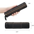 thumbnail image 3 of ABPETE Genuine Leather Pencil Case, Full-Grain Cowhide Leather Pouch, Small Pencil Pouch for Men, Vintage Pen Bag for Adults, Stationery Organizer Case for Work & Travel-Cylinder-Black, 3 of 8