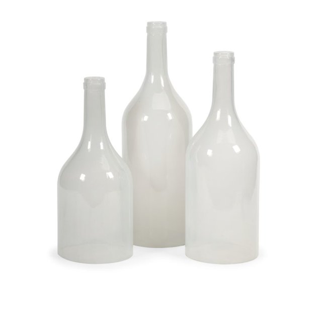 IMAX Corporation Monteith 3 Piece Cloche Bottle Set in White