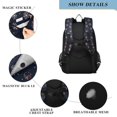 thumbnail image 4 of FORMRS Unisex School Backpack 17" Student Travel Bag with Laptop Compartment, Red Fireworks Pattern, 4 of 7