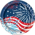 thumbnail image 2 of 9" Fireworks 4th of July Party Plates, 8ct, 2 of 2