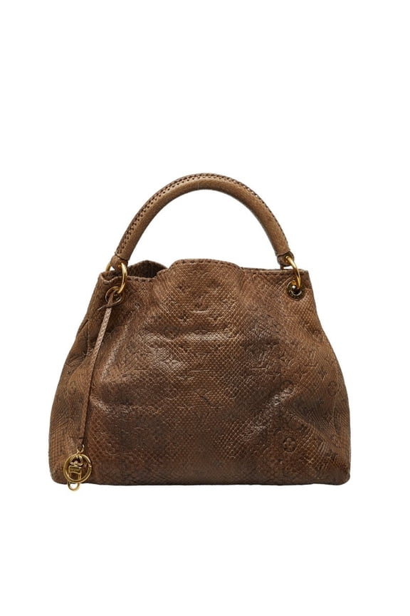 Pre-Owned Louis Vuitton Monogram Artsy MM Python Embossed Tote/Shoulder Bag M90886... (Good)