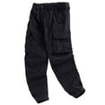 thumbnail image 5 of Rvwovn Men's Cargo Joggers - Tapered Elastic Drawstring Waist Work Pants with Zipper Pockets, 5 of 7