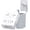 White & Grey, variant on General Surge Protector Power Strip, 6 Ft Ultra Thin Flat Extension Cord with 8 Outlets 4 USB Ports(2 USB C), Flat Plug Power Strip, White Power Strip for Home, Office, Dorm Room Essentials, Black