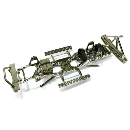 - Integy RC Toy Model Hop-ups C26936GUN Steel Ladder Frame Chassis Kit w/ Hop-up Combo for SCX-10, Dingo, Honcho & Jeep
