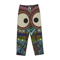 thumbnail image 4 of Sigee Boho Owl Print Women's Soft Pajama Pants - Breathable and Comfortable Lounge Sleep Bottoms with Elastic Waistband and Pockets-Small, 4 of 9