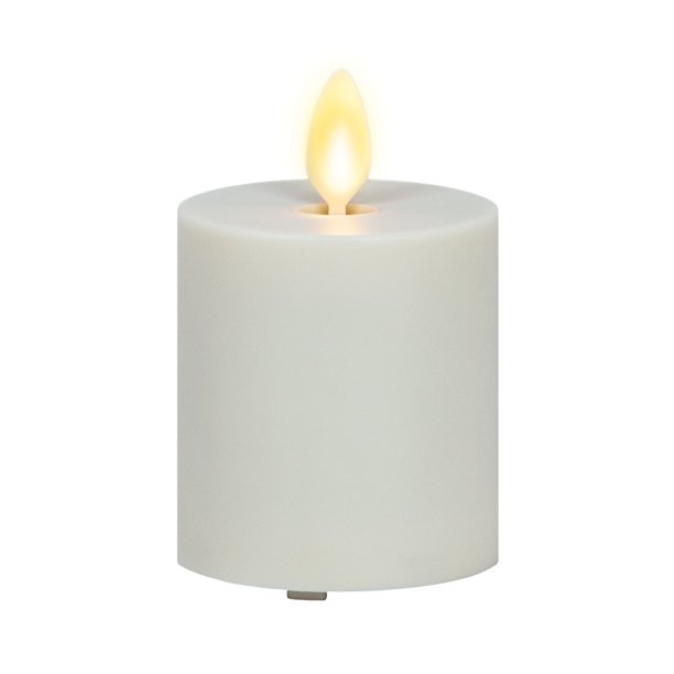 Luminara Pearl Ivory Outdoor Flameless Candle Votive Flat Top