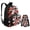 Camo Hunting Leaves Print, variant on Bee Backpack for Girls Youth Kids School Bag Set with Lunch Box and Bottle Holder for Teens Girls Kids Preschool Backpack Kindergarten Bookbag Set with Lunch Box 3Pcs