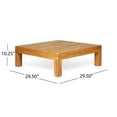thumbnail image 2 of Kaena Acacia Wood Outdoor Coffee Table, Teak, 2 of 15