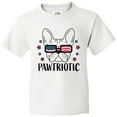 thumbnail image 3 of Inktastic Pawtriotic with French Bulldog  in American Flag Sunglasses Youth T-Shirt, 3 of 5