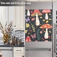thumbnail image 4 of Mushrooms and Flowers Pattern Dishwasher Magnetic Refrigerator Magnet Cover Kitchen Art Panel Decal Sticker Home Decorative 23"x26", 4 of 6