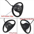 thumbnail image 2 of 2X Kit de Auriculares con Auricular de un Solo Cable MIC PTT Mic D en Forma de 2 Pines Radio Auricular Walkie Talkie Gancho para la Oreja, 2 of 5