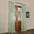 thumbnail image 2 of Rio Sky Grommet Solid Faux Linen Sheer Curtain (1 Panel), Rio Sky, 50W X 84L, 2 of 6