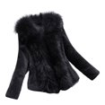 thumbnail image 2 of BAETEUY Winter Women Jacket - Thick Faux Fur Heat Retention Solid Color Long Sleeves Coat, 2 of 8