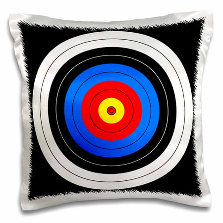 3drose Target With Red Yellow Black White And Blue Rings Archery