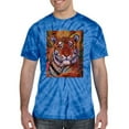 thumbnail image 2 of Wild Bobby, Colorful Painted Tiger, Animal Lover, Tie-Dye Tees, Spiral Royal, X-Large, 2 of 3