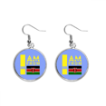 thumbnail image 1 of I Am From Kenya Ear Dangle Silver Drop Earring Jewelry Woman, 1 of 3