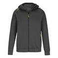 thumbnail image 4 of BXINGOHAI Lightweight Zip Hoodie for Men Full Zip Casual Cotton Hoodie, Soft Long Sleeve Dark Gray L, 4 of 6