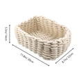 thumbnail image 4 of HLONK Basket Woven Cotton Basket Rope Storage Small Thread Decorativewove Coiled Basketshandles, 4 of 10