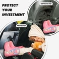 thumbnail image 4 of Naloa Valley Gray Dragon 2Pcs Anti-Kick Back Seat Cover Kick Mat, Car Seat Protector with 3 Storage Pockets, 4 of 8