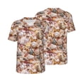 thumbnail image 6 of Rocae Colorful Seashells for Breathable Men's Baseball T-Shirt Fashionable Casual Baseball Jersey, Moisture-wicking Sportswear X-Large, 6 of 9