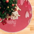thumbnail image 5 of FMSHPON Holiday FlowersHearts Xmas Christmas Tree Skirt Stand Mat for Holiday Party Decoration Indoor Outdoor 48 inches, 5 of 6