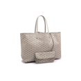 thumbnail image 1 of Bolso de compras clásico de PU, bolso para madre e hijo, bolso con forma de diente de perro, bolso de hombro elegante, 1 of 6