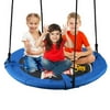LNCDIS Tree Swing 40In Multi-Color Rainbow Kids Indoor/Outdoor Round Mat Swing