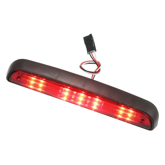 Unique Bargains LED Third 3rd Brake High Mount Stop Light F4TZ-13A613-A for Ford F-150 Chrome Tone Housing Red Lens